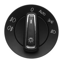 Auto Interior Accessories Chrome Automatic Headlight Switch Fog Head Light Lamp Knob Switch For Golf 7 MK7 VII 5GG 941 431 D 2024 - buy cheap