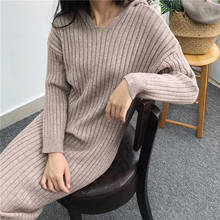 2021 new autumn and winter pit hooded casual fashion cashmere sweater female loose long section bottoming sweater 2024 - buy cheap