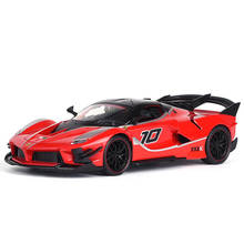 TAKARA TOMY-coche de juguete con luz y sonido para niños, modelo 1:24, colección de regalos con retorno acústico-óptico, Ferrari FXXK 2024 - compra barato