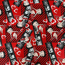 Сексуальная Красная хлопчатобумажная ткань Бетти для платьев девочек, одежда, занавеска, наволочка, квилтинг, шитье, рукоделие, материал для рукоделия 2024 - купить недорого