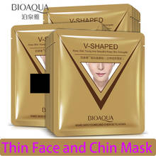 Bioaqua Firming Skin Face Mask Chin V Shaped Collagen Sheet face Mask Anti Wrinkle Anti Aging Reduce Fine Lines Facial skin care 2024 - buy cheap