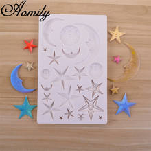 Aomily Handmade Fondant Cake Mold Star Moon Sun Shaped Sugar Craft Chocolate Moulds Tools Silicone Molds Baking Supplies 2024 - buy cheap