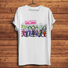 Camiseta de jokers para hombre, camisa divertida de manga corta informal, blanca, hipster, unisex, de verano, novedad de 2019 2024 - compra barato