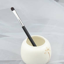 Saikoho-brocha de maquillaje pequeña profesional hecha a mano, herramienta cosmética de pelo de cabra, color negro, R107 2024 - compra barato