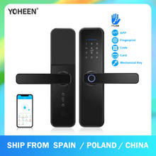 YOHEEN TTlock App Bluetooth Wifi Biometric Fingerprint Door lock Electronic Digital Smart Lock work with Alexa 2024 - buy cheap