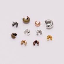 100Pcs/Lot Dia 3/4/5mm Gold Round Cover Crimp Bead Spacer Stopper Crimps Beads for DIY Jewelry Making Finding Accessories 2024 - buy cheap