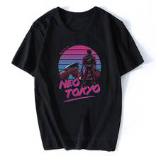 Akira-Camiseta de bienvenida a Neo Tokyo para Hombre, ropa de calle Vintage Harajuku, Camisetas de algodón, Vaporwave, Japón, Anime 2024 - compra barato