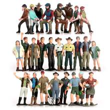 26 Styles Simulation People Models Riding Man Workers Action Figures PVC Farm Staff Figurine Farmer Model Educational Kids Toys 2024 - buy cheap