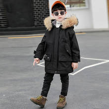 2020 boys clothes winter jacket children clothing warm down cotton jacket Hooded coat waterproof thicken outerwear kids parka 2024 - buy cheap