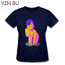 Camiseta de Anime Z para mujer, blusa Sexy con Bulma, camisetas personalizadas para mujer, camiseta informal para mujer, camiseta negra Koszulka 2024 - compra barato