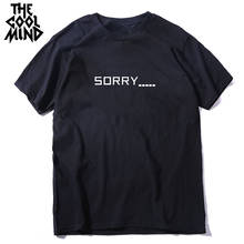 Мужская футболка с коротким рукавом COOLMIND, 100% хлопок, Повседневная летняя футболка с круглым вырезом, крутая Мужская футболка 2024 - купить недорого