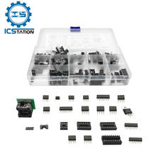 Kit de chip common dip ic 23 tipos, amplificador/vibrador/pwm/fotoacoplador/timer lm324 lm358 ne555 lm393 lmdescrição ne5532, 150 peças 2024 - compre barato