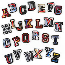 High Quality sew-on A-Z 26 English alphabet English letters Stereo Embroidery  Dress Stickers Patches Letters Applique   Parches 2024 - buy cheap