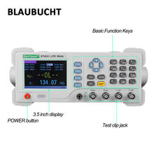 Resistência de capacitância indutância medição lcr tester medidor l rc bancada ponte digital desktop et4501 et4502 et4510 2024 - compre barato