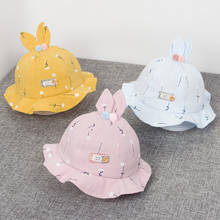 Cute Little Floral Baby Hat Summer Breathable Cotton Boys Girls Bucket Hat Solid Color Infant Toddler Sun Beach Cap 2024 - buy cheap