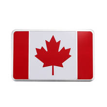Calcomanías para ventanas, insignia de banderas de Canadá, emblema nacional de automóviles, pegatina para carrocería de coche, accesorios exteriores, pegatinas para coche, 1 ud. 2024 - compra barato