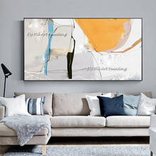 Cuadros simples nórdicos 100% hechos a mano, lienzo acrílico abstracto moderno, pintura al óleo, arte de pared para decorar la habitación del hogar 2024 - compra barato