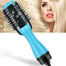 Gold One-Step Hair Dryer Brush & Volumizer Roller Electric Hot Air Comb Curling & Straightener Negative Ion Hot Air Hair Styling 2024 - buy cheap