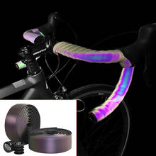 1 Pair Road Bike Handlebar Tape Photochromic Soft Tapes With End Plug Anti-Vibration Bicycle Handlebar Belt Cycling Accessories 2024 - buy cheap