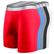 Plus Size XL-7XL Men Boxer Shorts Elephant Bugle Pouch Ice Silk Underwear Panties Boxershorts Slip Hombre Ropa Interior Trunks 2024 - buy cheap