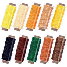 Kaobuy 10 pçs 150d couro encerado fio para diy ferramenta de artesanato mão costura rosca para artesanato de couro diy, encadernação 2024 - compre barato