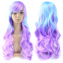 Soowee 13 Colors Wavy Women Wig High Temperature Fiber Synthetic Hairpiece Long Ombre Hair Cosplay Wigs 2024 - buy cheap