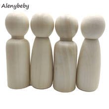 12cm Male&Female Decorative Wooden Peg Doll People Shape, Unfinished Wooden Peg Doll Bodies, Great for  Wedding Arts and Crafts 2024 - buy cheap