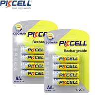 8Pcs/2Pack  PKCELL 1300mAh AA Batteries 1.2V NIMH 2A Ni-MH AA Rechargeable Battery Batteries Bateria Baterias for flashlight 2024 - buy cheap