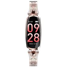 Venda imperdível-relógio inteligente fitness feminino, monitor de frequência cardíaca, pressão arterial, pedômetro 2024 - compre barato