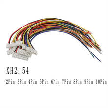 100 шт./лот JST XH2.54 шаг 2,54 мм 2P 3P 4 P 5P 6P 7P 8P 9Pin 10-контактный Штекерный кабель, длина 30 см 26AWG 2024 - купить недорого