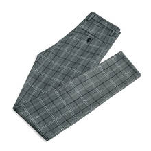 Spring Autumn Man Casual Plaid Suit Pants Business Work Formal Pants for Men Dress Pants Men Slim Fit Trousers Mens Clothing 2024 - buy cheap