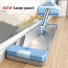 Fypo Flat Squeeze Mop and Hand Free Wringing Floor Cleaning Microfiber Mop Pads 360 Rotating Flat Mops with Bucket Kitchen Clean 2024 - buy cheap