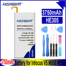 HSABAT HE305 3750mAh Mobile Phone Battery for Infocus V5 M808 M560 Batteries 2024 - buy cheap