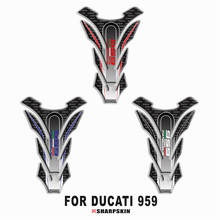3D fishbone motorcycle fuel tank pad sticker cover decal cover for DUCATI 959 PANIGALE 2024 - buy cheap