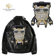 Embroidery Robot Patches Iron on for Clothes  Heat Transfer Stickers Jacket Back Badges 2024 - buy cheap