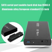 Caja de disco duro de 3,5 pulgadas, adaptador SATA a USB3.0, carcasa externa HDD, caja de disco duro de estado sólido, Accesorios de ordenador 2024 - compra barato