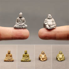 1 Piece Mini Simulation Maitreya Buddha Statue Figurine Fairy Garden Terrarium Bonsai Crafts Home Decor Tathagata Miniature 2024 - buy cheap