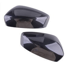2PCS Car Carbon Fiber Texture Rearview Mirror Cover Trim ABS Plastic fit for Mazda 6 Atenza 2019 2020 2024 - buy cheap