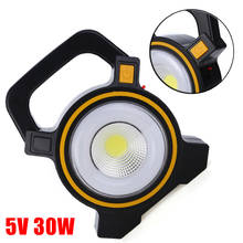 LED COB Portable Rechargeable Flood Light Outdoor Camping Hiking Emergency Solar Lamps DC 5V 30W 2024 - buy cheap