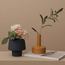Nordic Ceramic Vase Morandi Crafts Coffee Table Decor Vase Artwork Living Room Flower Vases Home Decoration Accessories Modern 2024 - buy cheap