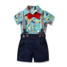 Toddler Boy Clothes Baby Newborn Children Rompers Suit Cute Short-sleeves Boys Outfits My First Birthday Gift 3 9 12 24 Months 2024 - buy cheap