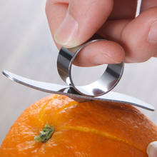 Pelador de naranja de acero inoxidable, herramientas para pelar Limón, fruta cítrica, removedor de piel, accesorios de cocina 2024 - compra barato