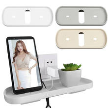 NEW Wall Mount Socket Storage Shelf Phone Holder Plug Holder Cable Wire Organizer Universal Hanging Charging Holders 2024 - buy cheap