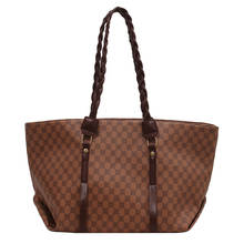 Bolsa de couro feminina, bolsa de mão grande, da moda, tecido de couro estampado, de luxo, para mulheres 2024 - compre barato