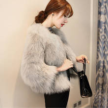 Casual Style Warm Outwear Winter Women Faux Fur Thick Faux Fox Fur Short Coat 2019 Fashion Female Coat 2024 - buy cheap