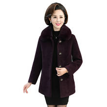 High-quality mink velvet parka coat women short Chic woolen coats women winter warm noble tops 2022 women overcoat 2024 - buy cheap