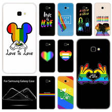 Soft Silicone Love Is Love LGBT Rainbow Case For Samsung Galaxy J8 J6 J4 J2 Pro 2018 Core J6 J7 Prime J3 2016 J5 2017 EU J4 Plus 2024 - buy cheap