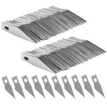 200PCS Replacement Hobby Blade Spare Blades Steel Craft Knife Blades for DIY Art Work Cutting 2024 - buy cheap
