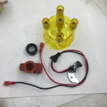 Kit de ignição elétrica casuais jfu4, fabricado com tampa amarela e rotor para ford pinto e bosch 2024 - compre barato