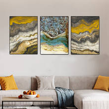 Criatividade ouro nublado impressão da lona pintura abstrata arte paisagem posters arte da parede fotos para sala de estar decoração casa 2024 - compre barato